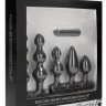Черный анальный вибронабор USB-Rechargeable Anal Set