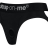 Черные трусики для насадок Heroine Lingerie Harness - size S