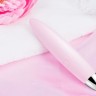 Розовый компактный вибростимулятор клитора Daisy - 12,5 см.