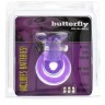 Эрекционное кольцо с вибрацией COCK&BALL RING BUTTERFLY JELLY VIBE