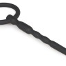 Черный уретральный плаг Silicone Penis Plug With Pull Ring - 13,5 см.