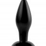 Чёрная анальная пробочка Small Silicone Plug - 11 см.