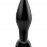 Чёрная анальная пробочка Small Silicone Plug - 11 см.