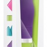 Фиолетовый вибромассажер LUCENT - 17,2 см.