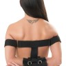 Черная сбруя на предплечья с фиксацией рук Torso Restraints