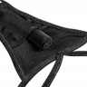 Черные трусики Remote Lace Peek-a-Boo S-M-L с вибрацией и анальным стимулятором