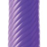 Фиолетовый ребристый вибромассажер Grape Swirl Vibe - 15,8 см.