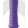 Фиолетовый ребристый вибромассажер Grape Swirl Vibe - 15,8 см.