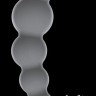 Серая упругая анальная цепочка Flexible Wand - 18 см.