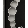 Серая упругая анальная цепочка Flexible Wand - 18 см.
