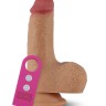 Кофейный вибратор Nature Cock Gabe 6 с голосовым приёмником - 15 см.