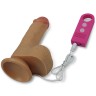 Кофейный вибратор Nature Cock Gabe 6 с голосовым приёмником - 15 см.