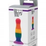 Разноцветная анальная пробка COLOURFUL PLUG - 10,5 см.