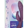 Фиолетовый вибратор-кролик Lepus с ребрышками