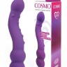 Фиолетовый изогнутый двусторонний стимулятор Cosmo - 18 см.