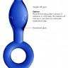 Синяя анальная пробка Plugger - 11,9 см.