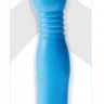 Голубой гибкий вибромассажер Powder Puff Massager - 17,1 см.