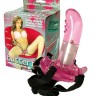 Стимулятор клитора на ремне с вибропробкой G-spot BUTTERFLY MASSAGER STRAP ON