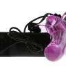 Стимулятор клитора на ремне с вибропробкой G-spot BUTTERFLY MASSAGER STRAP ON