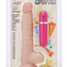 Телесный вибратор-реалистик на присоске G-GIRL STYLE 8INCH VIBRATING DONG - 20,3 см.