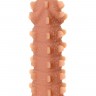 Насадка на фаллос с шипами и продолговатыми бугорками Extreme Sleeve 004 M-size - 14,7 см.