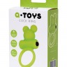 Зеленое виброкольцо на пенис A-Toys