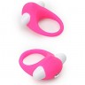 Розовое эрекционное кольцо LIT-UP SILICONE STIMU RING 6