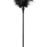 Стек с большим чёрным пером Large Feather Tickler - 65 см.