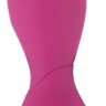 Ярко-розовый клиторальный вибратор с 3 насадками Spot Vibrator with 3 Tips - 17,9 см.