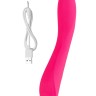 Розовый нереалистичный вибратор JOS Twig - 20,5 см.