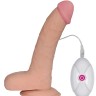 Телесный вибромассажер-реалистик Ultra Soft Dude 8.8 - 20 см.