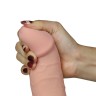 Телесный вибромассажер-реалистик Ultra Soft Dude 8.8 - 20 см.
