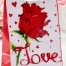 Подарочный пакет "Love" - 15 х 12 см.