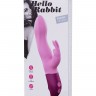 Розовый вибратор-кролик Hello Rabbit - 24,5 см.