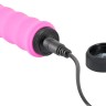 Розовый мини-вибратор Power Vibe Wavy - 9,7 см.