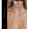 Черный кляп-кольцо с зажимами для сосков O-Ring Gag With Nipple Clamps