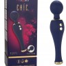 Синий клиторальный вибромассажер Chi­c Poppy - 20,25 см.