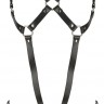 Черная кожаная упряжь Leather Harness