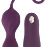 Фиолетовые вагинальные виброшарики Remote Controlled Love Balls