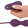Фиолетовые вагинальные виброшарики Remote Controlled Love Balls
