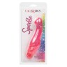 Розовый вибратор с блёстками G Glitz - 17,5 см.