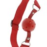 Красный кляп-шар с отверстиями BLAZE BREATHABLE BALL GAG