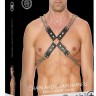 Черная мужская портупея Chain And Chain Harness