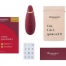 Бордовый клиторальный стимулятор Womanizer Premium 2