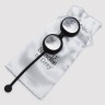 Черные вагинальные шарики Inner Goddess Glass Pleasure Balls 77g