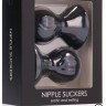 Черные накладки-присоски на соски Nipple suckers