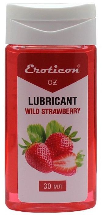 Интимная смазка Fruit Strawberry с ароматом земляники - 30 мл.