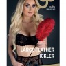 Стек с большим красным пером Large Feather Tickler - 65 см.