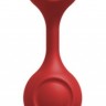 Красные утяжеленные анальные шарики Anal Essentials Weighted Silicone Anal Balls - 34,3 см.