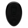 Черная анальная вибровтулка Anal Plug with Remote Control - 8 см.
